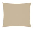 Voile De Parasol Tissu Oxford Rectangulaire 2x2,5 M Beige