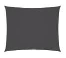 Voile De Parasol Tissu Oxford Rectangulaire 2x3 M Anthracite