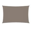 Voile De Parasol Tissu Oxford Rectangulaire 3x6 M Taupe