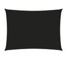 Voile De Parasol Tissu Oxford Rectangulaire 3x4,5 M Noir