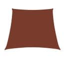 Voile De Parasol Tissu Oxford Trapèze 2/4x3 M Terre Cuite