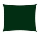 Voile De Parasol Tissu Oxford Rectangulaire 3,5x5 M Vert Foncé