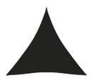 Voile De Parasol Tissu Oxford Triangulaire 3,6x3,6x3,6 M Noir