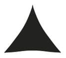 Voile De Parasol Tissu Oxford Triangulaire 4x4x4 M Noir