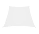 Voile De Parasol Tissu Oxford Trapèze 3/4x3 M Blanc