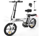 Vélo Électrique Pliable 16" Hitway - Batterie 36v 8,4ah - Pédalage Assisté - Pompe à Vélo Gratuite