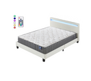 Ensemble Matelas Mousse + Lit Eclairage LED 160x200 Cm-22cm D’épaisseur Accueil Mémoire De Forme