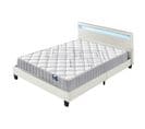 Ensemble Matelas Ressorts Ensachés + Lit Eclairage LED 140x200cm-epaisseur 20cm Accueil Mousse Hd