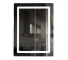 Miroir De Salle De Bain LED 60x80cm à Luminosité Variable Rectangulaire