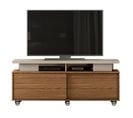 Meuble Tv 150 Cm 60 Pouces Chêne Et Taupe