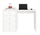 Bureau Blanc 4 Tiroirs 120 Cm Office