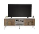 Meuble TV 72 Pouces 180 Cm Blanc Cassé Chêne