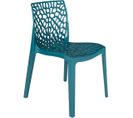 Chaise Design Bleu Turquoise Dentelle