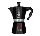 Cafetière Italienne Moka Express I Love Coffee 6 Tasses Noire