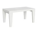 Table Extensible 90x160/264 Cm Spimbo Frêne Blanc