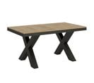 Table Extensible 90x160/420 Cm Traffic Evolution Chêne Nature Cadre Anthracite