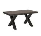 Table Extensible 90x160/420 Cm Traffic Evolution Noyer Cadre Anthracite