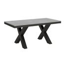 Table Extensible 90x180/440 Cm Traffic Evolution Ciment Cadre Anthracite