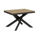 Table Extensible 90x120/224 Cm Volantis Evolution Chêne Nature Cadre Anthracite