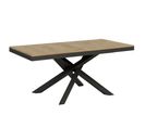 Table Extensible 90x180/440 Cm Volantis Evolution Chêne Nature Cadre Anthracite