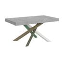 Table Extensible 90x160/264 Cm Volantis Ciment Cadre 4/a