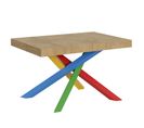 Table Extensible 90x130/234 Cm Volantis Chêne Nature Cadre 4/b