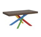 Table Extensible 90x180/284 Cm Volantis Noyer Cadre 4/b