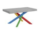 Table Extensible 90x160/420 Cm Volantis Ciment Cadre 4/b