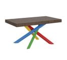 Table Extensible 90x160/420 Cm Volantis Noyer Cadre 4/b