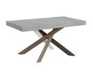 Table Extensible 90x160/420 Cm Volantis Ciment Cadre 4/c