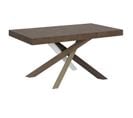 Table Extensible 90x160/420 Cm Volantis Noyer Cadre 4/c