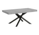 Table Extensible 90x180/440 Cm Famas Ciment Cadre Anthracite