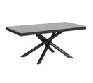 Table Extensible 90x180/440 Cm Famas Evolution Ciment Cadre Anthracite