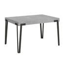 Table Extensible 90x130/234 Cm Rio Ciment Cadre Anthracite