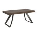 Table Extensible 90x180/284 Cm Proxy Noyer Cadre Anthracite