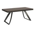 Table Extensible 90x180/284 Cm Proxy Evolution Noyer Cadre Anthracite