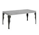 Table Extensible 90x180/284 Cm Paxon Ciment Cadre Anthracite