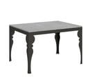 Table Extensible 90x120/380 Cm Paxon Evolution Ciment Cadre Anthracite