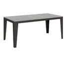 Table Extensible 90x180/284 Cm Flame Evolution Ciment Cadre Anthracite