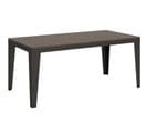 Table Extensible 90x180/284 Cm Flame Evolution Noyer Cadre Anthracite