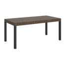 Table Extensible 90x180/284 Cm Everyday Noyer Cadre Anthracite