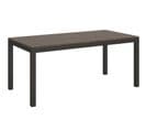 Table Extensible 90x180/284 Cm Everyday Evolution Noyer Cadre Anthracite