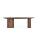 Table Basse Ovale En Manguier Contemporaine L130 - Agra