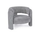 Fauteuil Design Arrondi En Tissu - Aubin