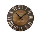 Horloge De Salon Horloge Murale Bois Industrielle 33,8x33,8x4