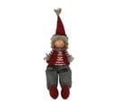 Elf Nordique Gnome De Noël En Tissu Gris Rouge Décoration De Noël