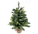 Arbre De Noël Artificiel Petit Sapin Vert 60 Cm Avec 80 Branches Base Yuta