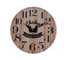 Horloge Murale De Cuisine Style Vintage Mdf Brun Noir Idée Cadeau