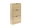 Rebecca Mobili Armoire à Chaussures Rangement Compacte en MDF Beige pour 12 Paires