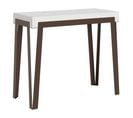 Console Extensible 90x40/196 Cm Rio Small Frêne Blanc Cadre Ruille